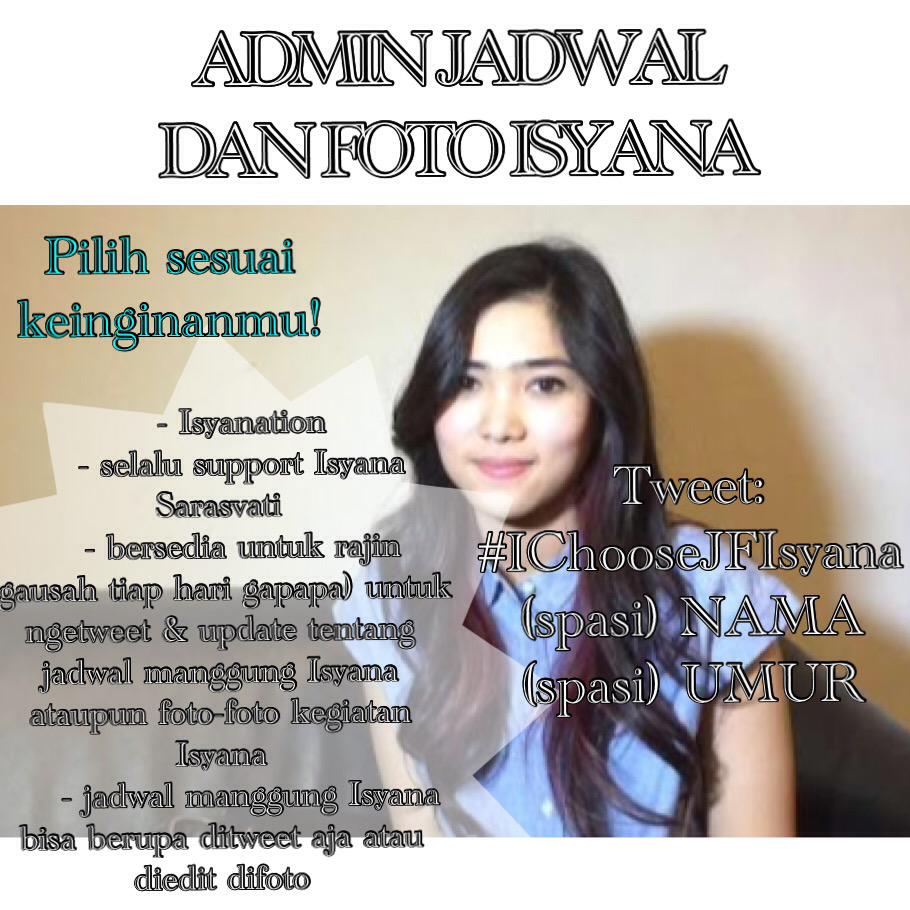ISYANAFact's tweet photo. Halo, Isyanation! Diingatkan lagi utk pilih pilihan kamu utk jadi admin baru&amp;bergabung dgn kita. Ada 3 pilihan nih: http://t.co/h1w7BMF43X