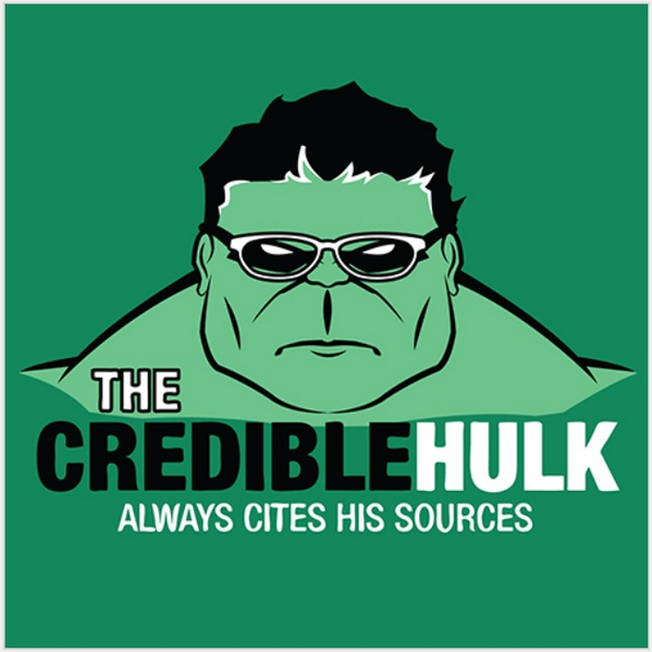 ClubOwens's tweet image. You can be this credible, too! Meet with a librarian and get help with those citations! #librarysuperheroes