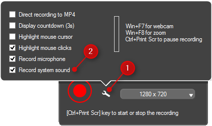 Record the system sound (what you ear) in your videos with Screenpresso 1.6. Useful for recording Skype calls for ex.