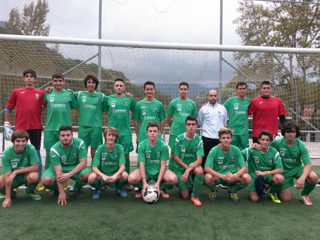 GALERÍA| El #JuvenilA hoy en su encuentro frente al Madalen de Morcín.