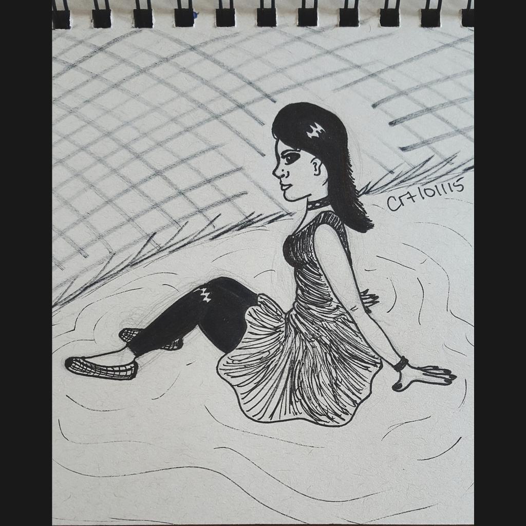 rainbow_brite13's tweet photo. Worked on drawing w/o reference. Idk how I feel about it, but the boys love it. 🙈 #inktober #day11 #simplifysimplify http://t.co/MMwITgeRkm