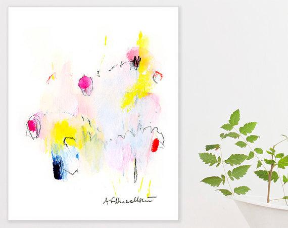 DUEALBERI's tweet photo. Abstract Painting - cheerful acrylic art in pink, yellow.. http://t.co/0wloFa0e1q #largewall art #gicleeprint http://t.co/J7SVDHHL7i