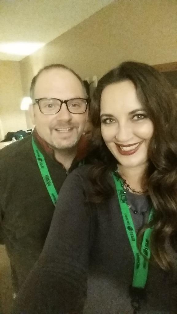 UnveiledPRS's tweet photo. Our Founder, Amanda @missarae1 and Co-Founder, Ben @steampunklad @sscasino #ParaCon2015 http://t.co/Acss96m84A