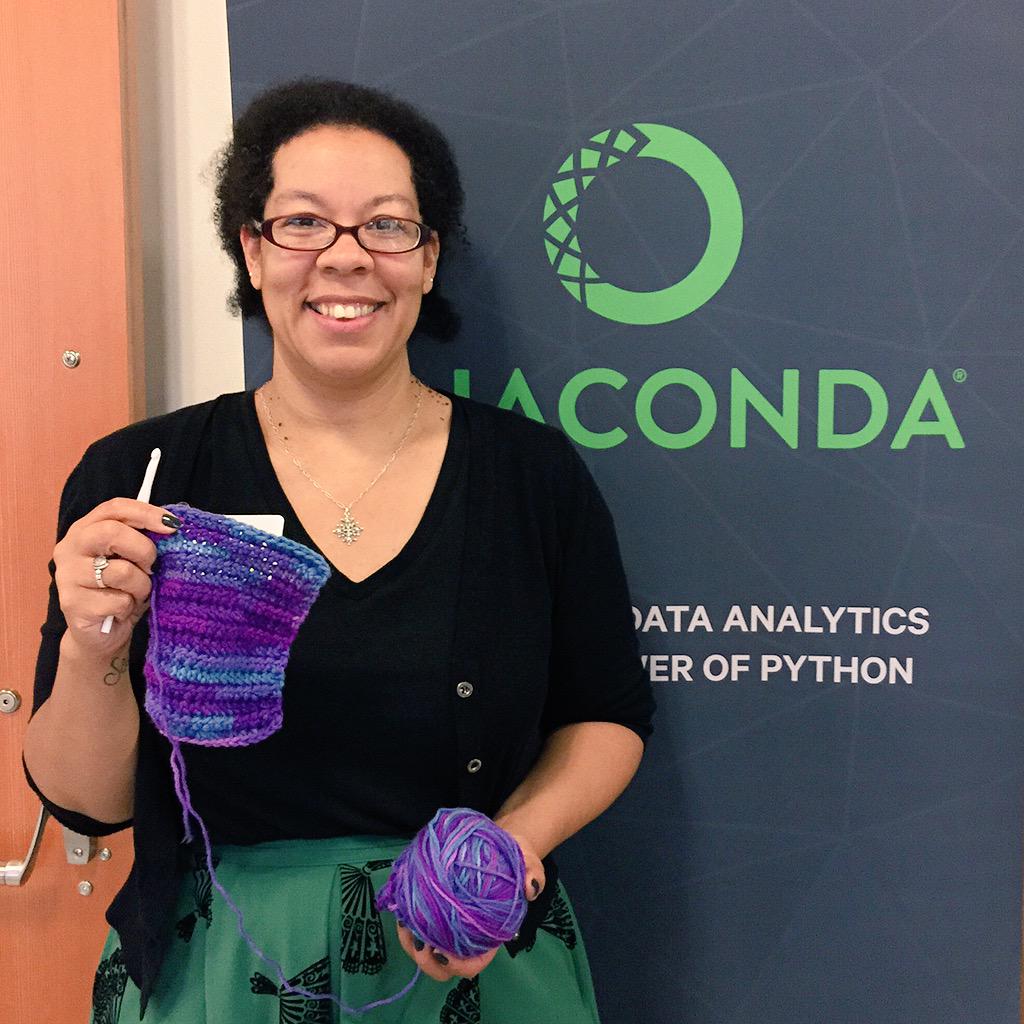 anacondainc's tweet image. &quot;This is what I do while waiting on pip install...&quot; - @lunaraven13 #AnacondaCrew #PyDX
