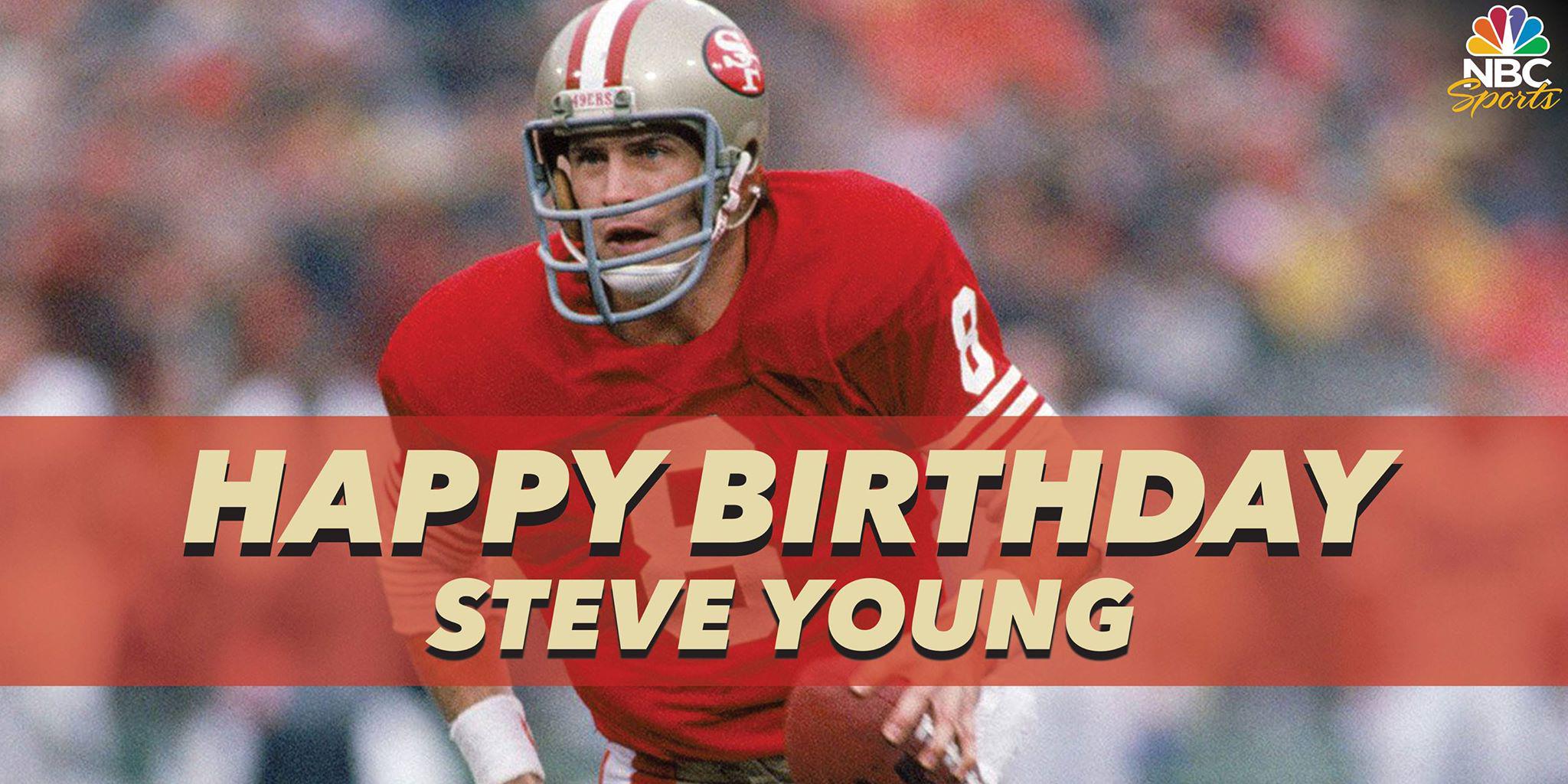 Happy birthday to legend Steve Young!  