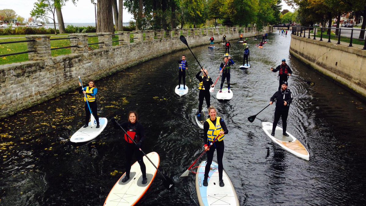 CTVMontreal's tweet image. Paddlers take to Lachine Canal in protest of Montreal sewage dump dlvr.it/CQ8qKk