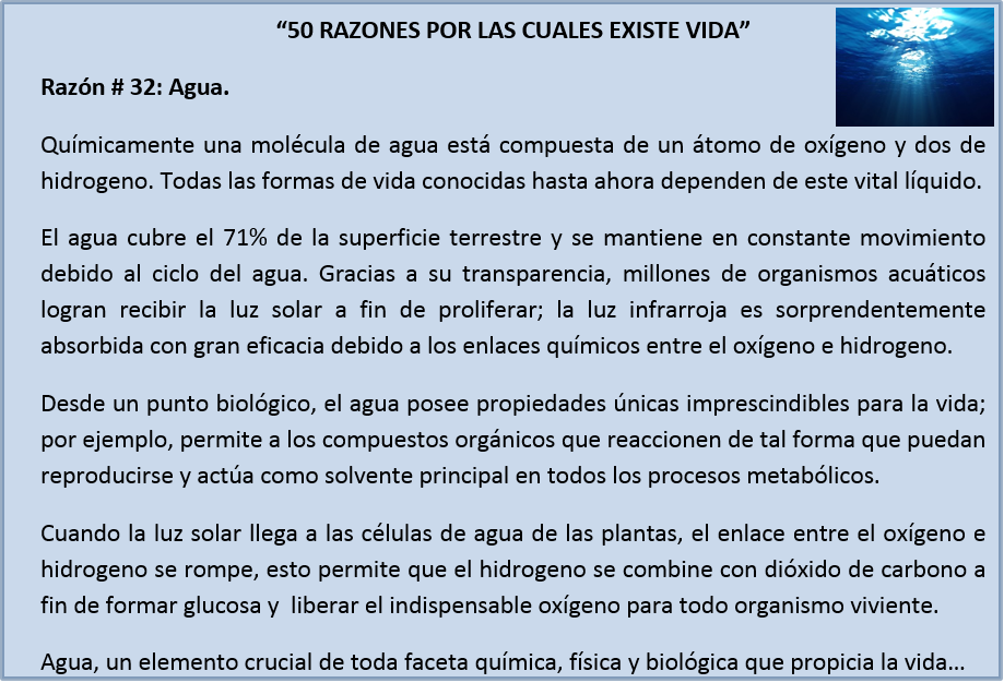 ikerhuitzi's tweet photo. "50 RAZONES POR LAS CUALES EXISTE VIDA" - Razón # 32: Agua. http://t.co/TB06v8udDs