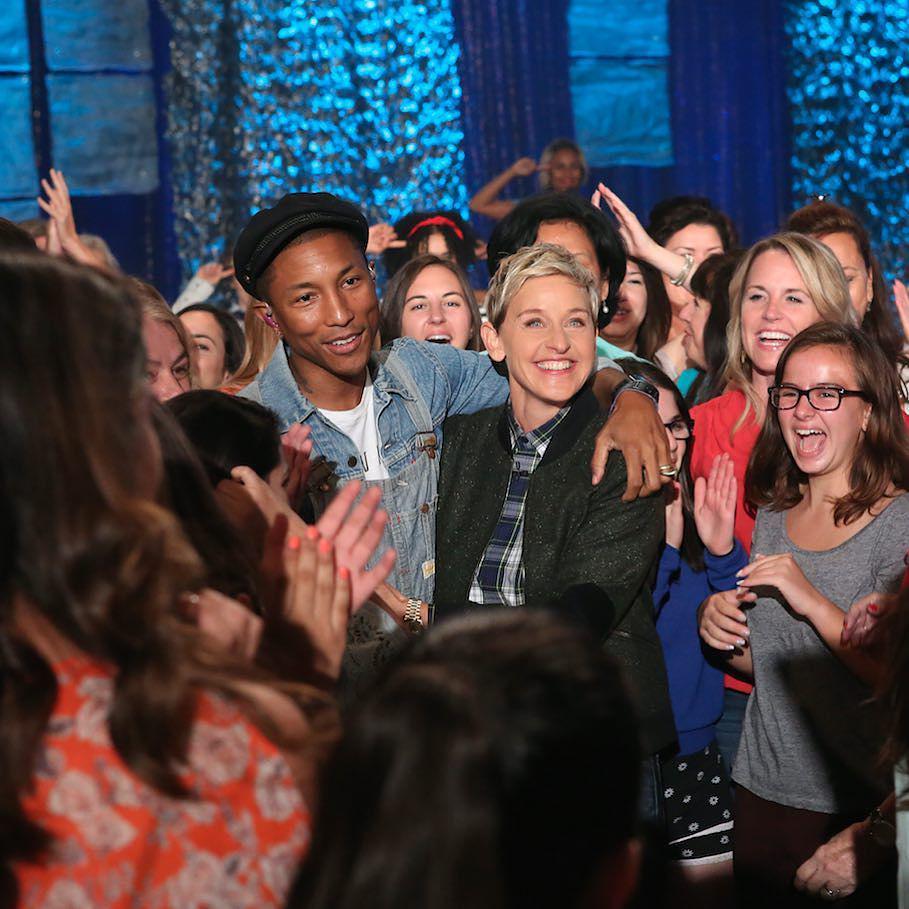Hollyw_ood's tweet image. #instagram #theellenshow Tomorrow, my friend @Pharrell is here. I’m happy.