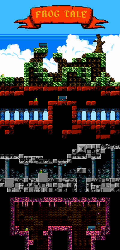 slapmybitsup's tweet photo. The weekends work on #FrogTale
devlog: http://t.co/QAaNR2MorY
#NES #pixelart #indiegames #gamedev #ios #android http://t.co/gb7BFZgbpD