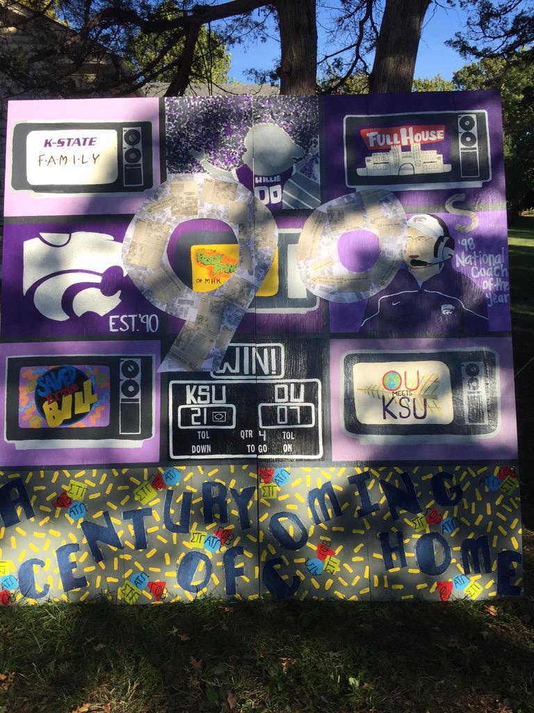 Our spirit sign is the bomb. Thanks to everyone who put so much amazing work into it! @GPHI_KSU <a href="/SigTauKSU/">Sigma Tau Gamma KSU</a>