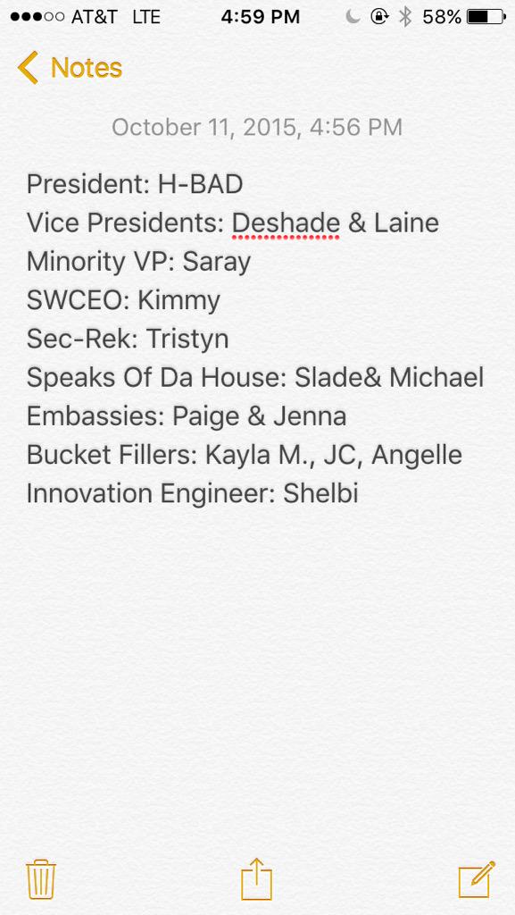 StAmant_STAr's tweet photo. Say hello to your new STAR officers! We look forward to molding STAR into a bigger &amp; better organization!! http://t.co/WkgK4xXL0l