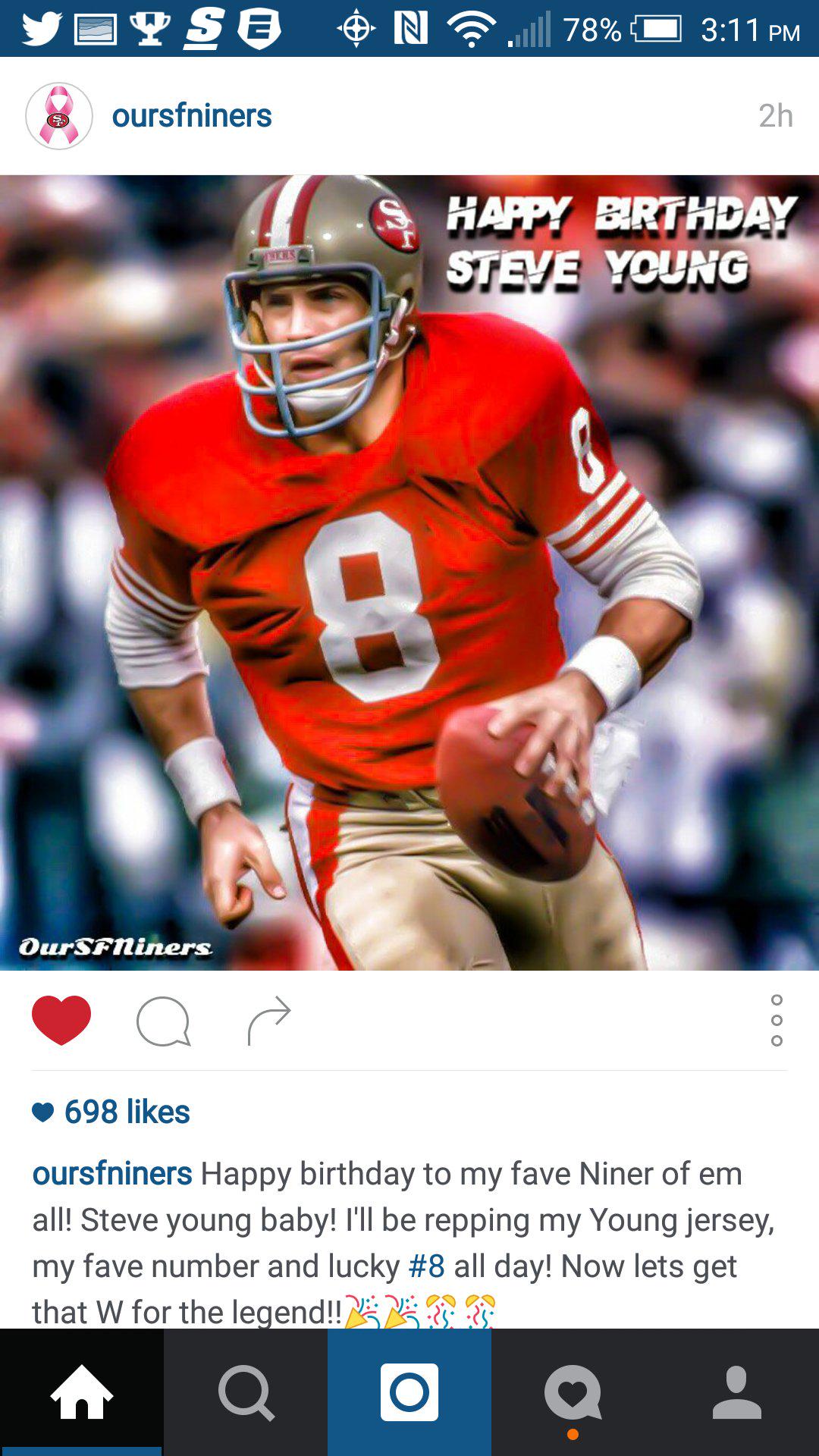I like this photo.. Happy birthday Hall of Fame quarterback Steve Young 
