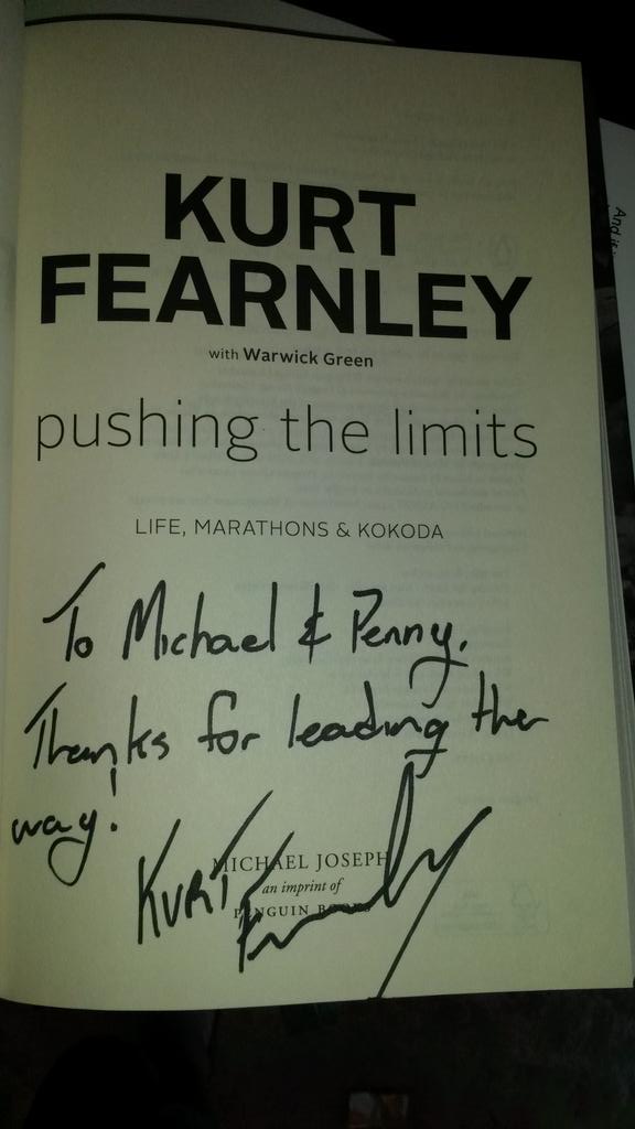 I just got my 2014 chrismas present from an old friend. Thanks <a href="/kurtfearnley/">Kurt Fearnley</a> for making me feel old.