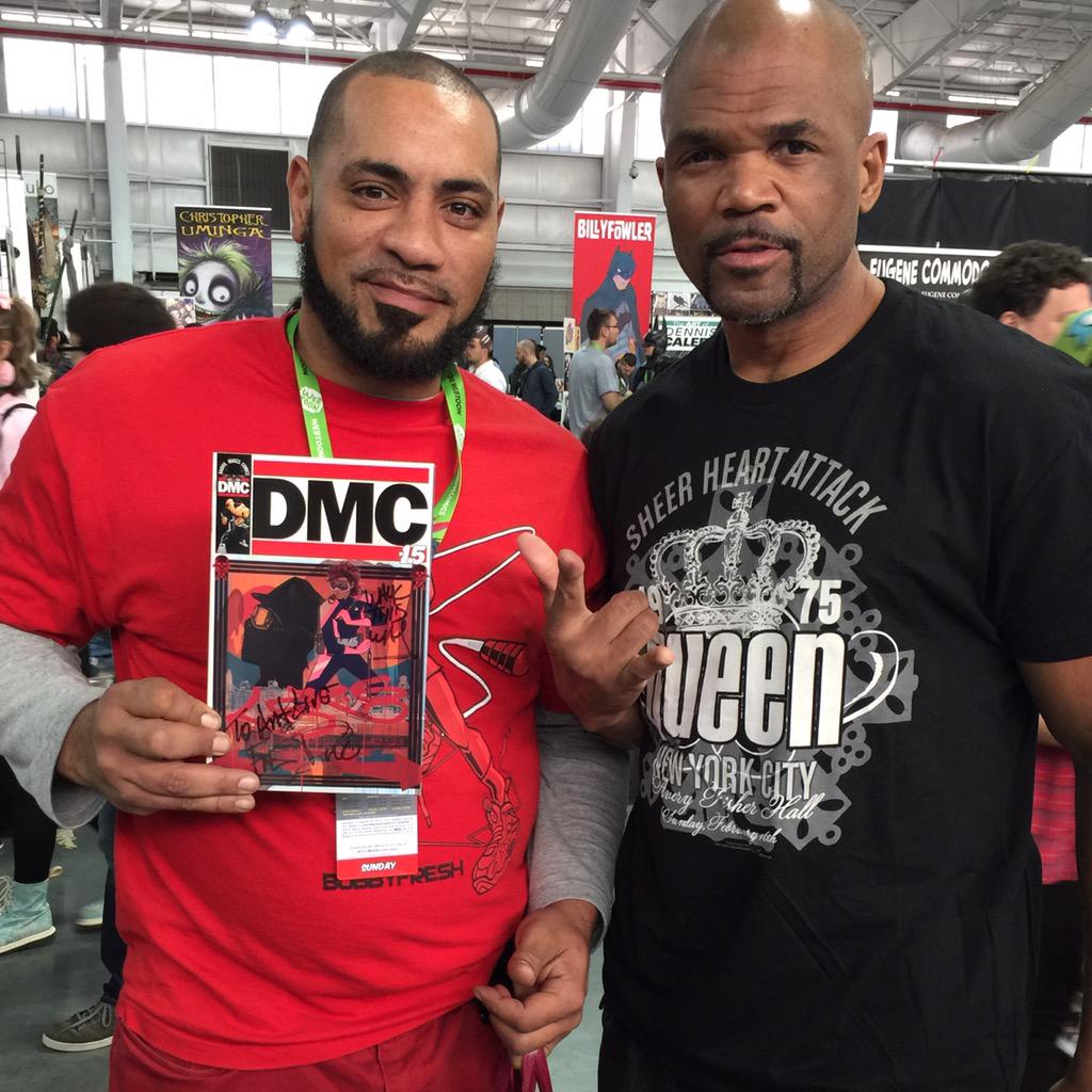 LPTeez's tweet photo. #QueensFinest #ComicCon2015 #DMC #Dmcomics #Legend #FourFathersOfHipHop #RunDMC #HipHopMatters http://t.co/1WaZ5T3iWw