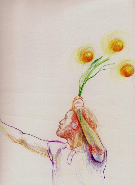 VBloukou's tweet photo. #Οδυσσεβάχ _ #colouredpencils on paper.#sketches http://t.co/vyuZzHnsV0