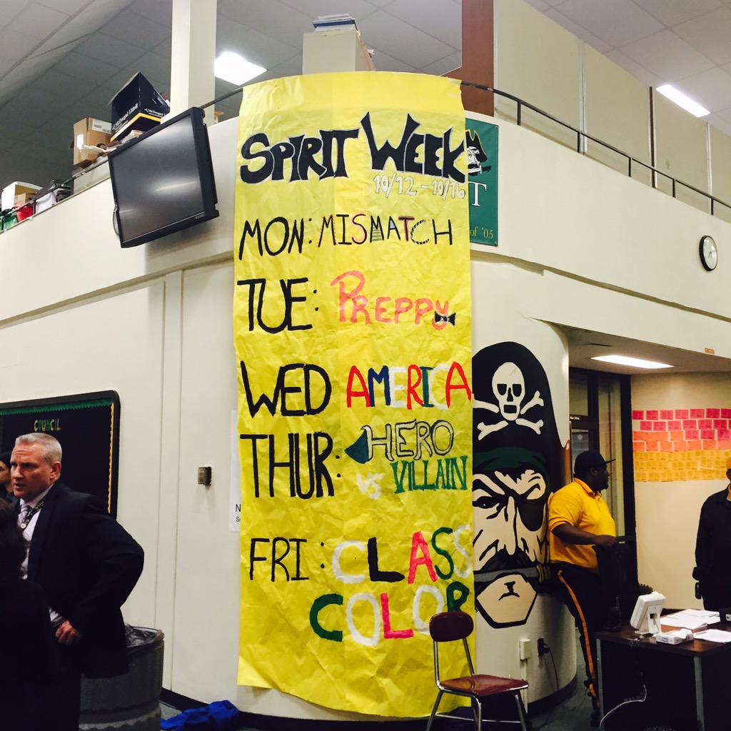 HSSSTUCO's tweet photo. Tomorrow is the first day of Spirit Week!! Don't forget $10 for homecoming tickets!! http://t.co/rx5dfacQPr