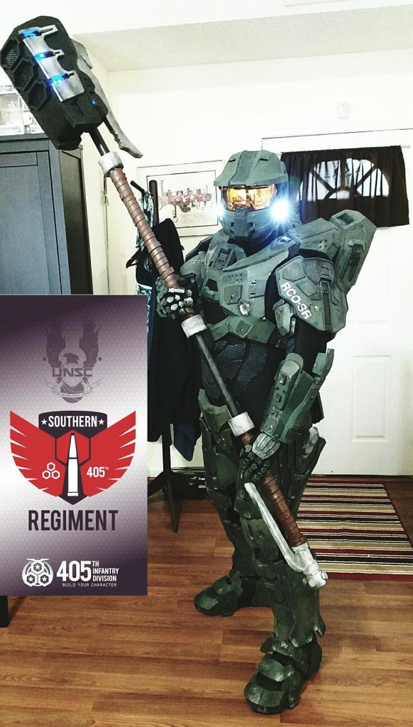 405thSouthReg's tweet photo. Final test fit for our RCO before @2050events. @343iCommunity @405th @Microsoft @Xbox #405th #halo #southernregiment http://t.co/k8zxCO9Awl