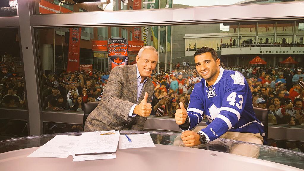 43_Kadri's tweet photo. Had a great time with @RonMacLeanHTH at the @hometownhockey_. Kitchener will always be home way from home http://t.co/EVaaDBKlbu