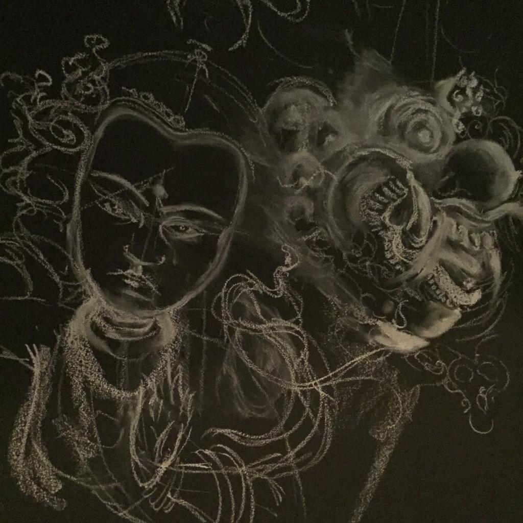 LittleFluftas's tweet photo. I started drawing on my living room wall with chalk. Who knows where this will all end #drawing#chalk #blackboard http://t.co/Og5mEbe0yp