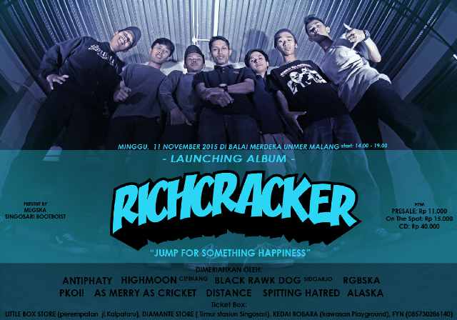 Dapatkan Presale Launching Album @RichcrackerSka  15-11-2015 balai merdeka Unmer 11K  dapatkan di <a href="/LITTLEBOX_STORE/">LITTLEBOXSTORE</a>