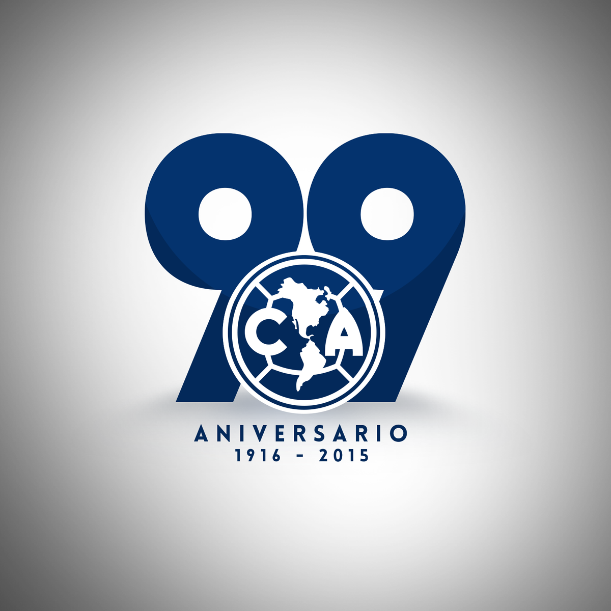 ClubAmerica's tweet photo. ¡Hoy es el día del más grande! Celebramos 99 años de historia, grandeza y gloria #CFA99 #99AñosDeGrandeza http://t.co/5Ui7DcWnxf