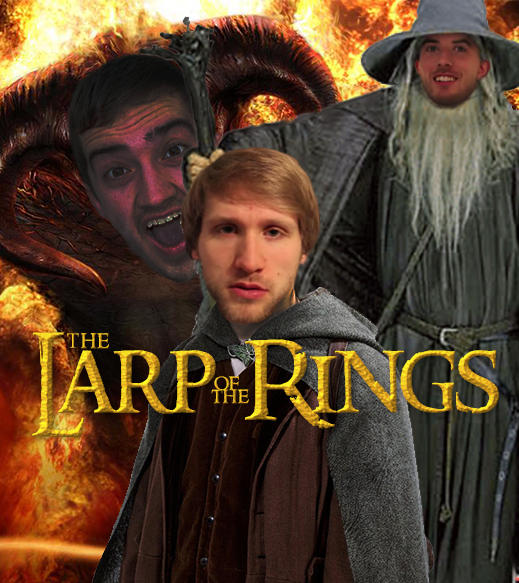 RedFoxinNature's tweet image. @McJuggerNuggets Worked 3 hours on the Official Larp of the Rings Cover