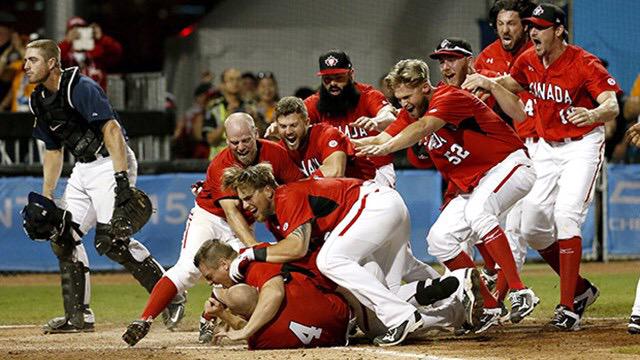suranko's tweet photo. @FOXSports Canadians don't grow up play ball hey? What happened at pan am's this past year? #haroldreynolds http://t.co/A27tkBrc7R