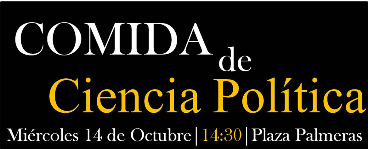¡No te pierdas la comida de integración de Ciencia Política, este miércoles a las 14:30 en Plaza Palmeras!