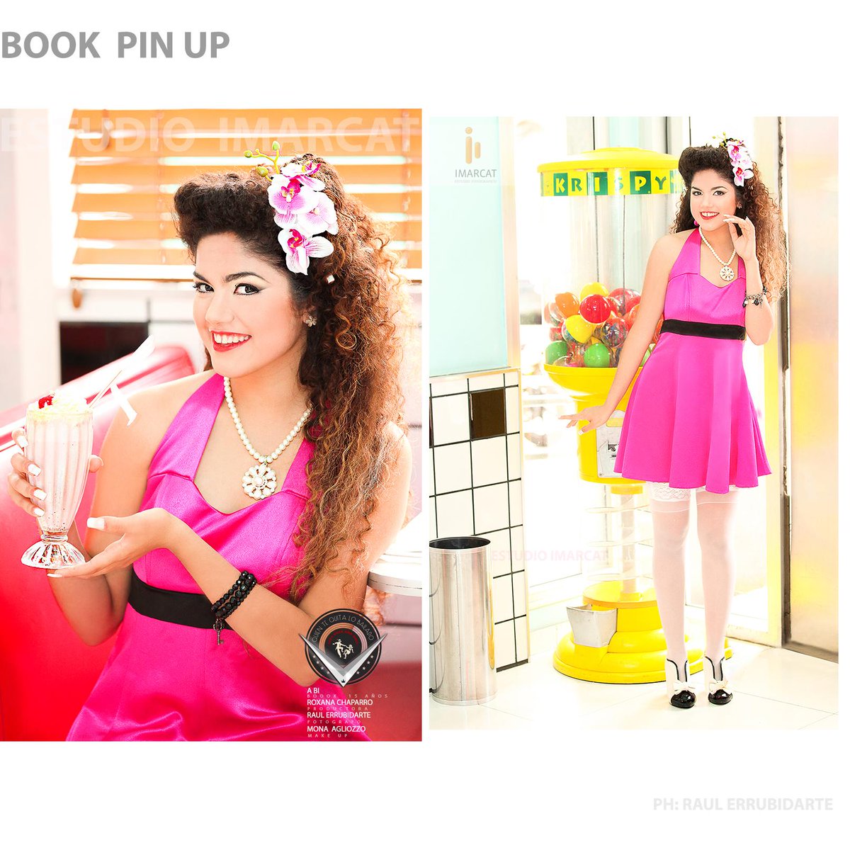 #bookpinup con mi productora y amiga Roxana Chaparro·make up: Mona Agliozzo PH: <a href="/raulerrubidarte/">Raul Errubidarte</a> para ESTUDIO IMARCAT