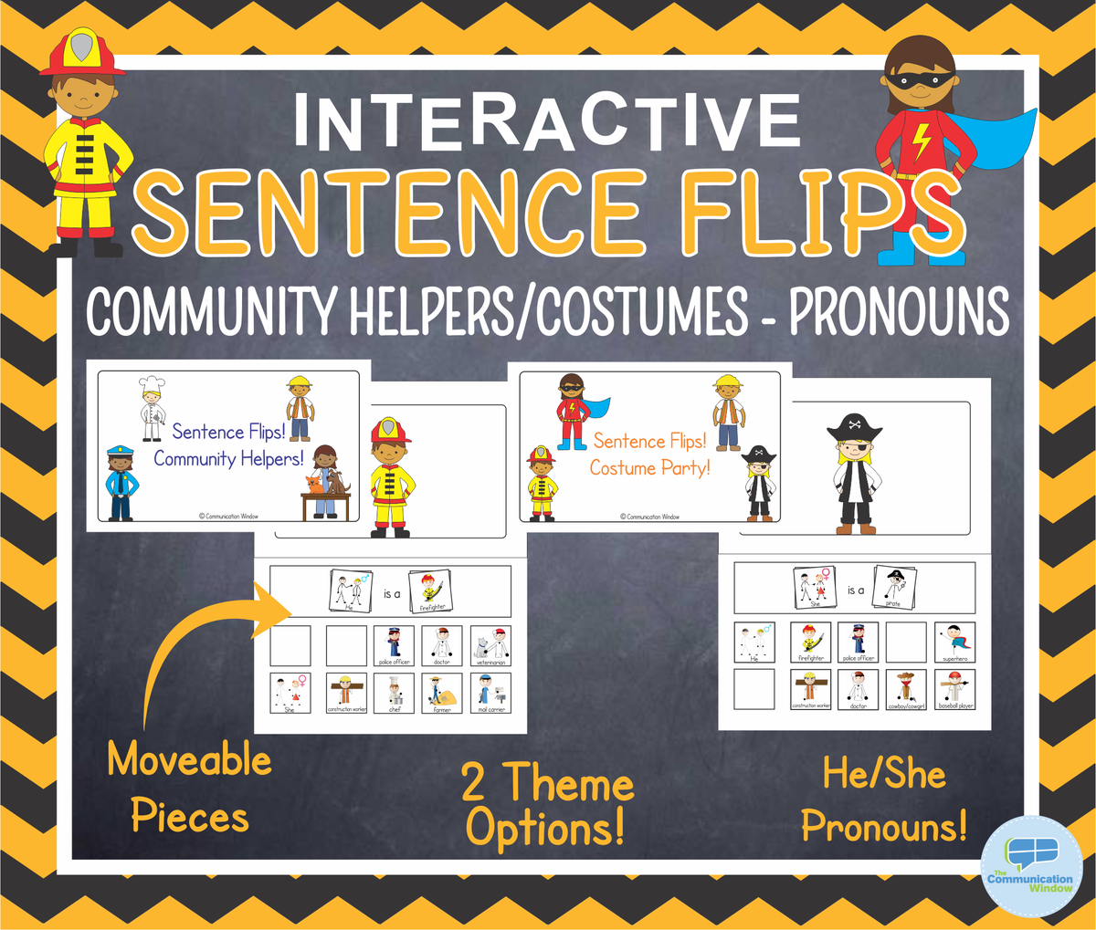 CommWindow's tweet photo. New Interactive Sentence Flips! Pronouns - Community Helpers/Costumes feat. @SmartySymbols https://t.co/W8hbc3hKwZ http://t.co/1dpOXxBf2K