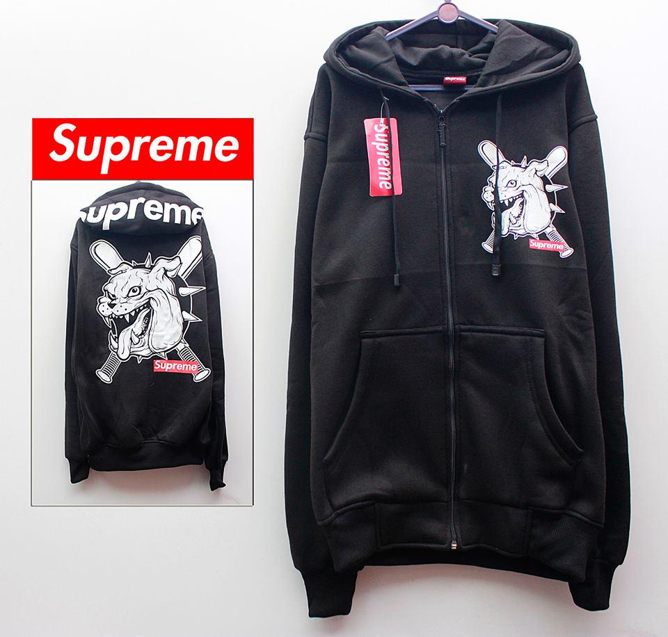 Jaket Supreme || Bahan Cotton Fleece || Size Fit L || Cek stock di facebook.com/kenai.group :)