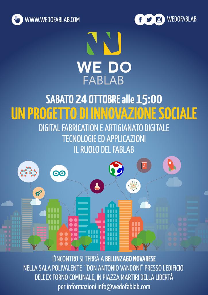 Wedofablab's tweet image. Sabato 24 ottobre alle ore 15, a Bellinzago Novarese, #wedofablab si racconta.
facebook.com/events/1491234…