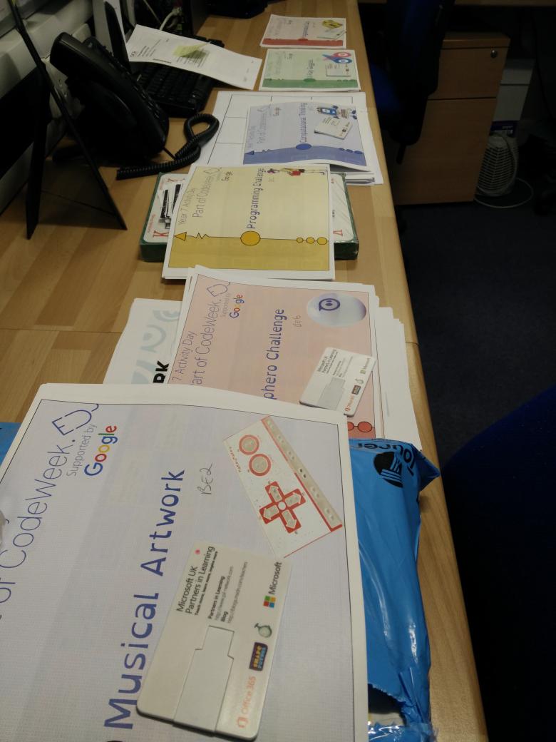 NSfG_Computing's tweet image. Setting up our Year 7 Activity day for Code Week #CodeEU #compeduk