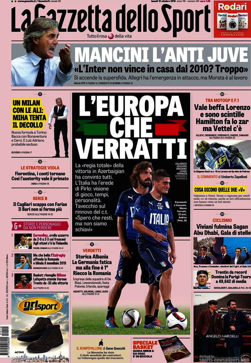 [Italie] La revue de presse du jour. CRGUgkiWgAAZxRu
