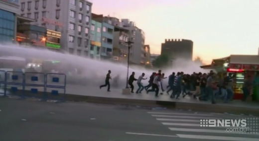 9NewsSyd's tweet photo. Protesters say the Turkish government hasn't done enough to keep them safe. #9News http://t.co/tl9pEcxOdC