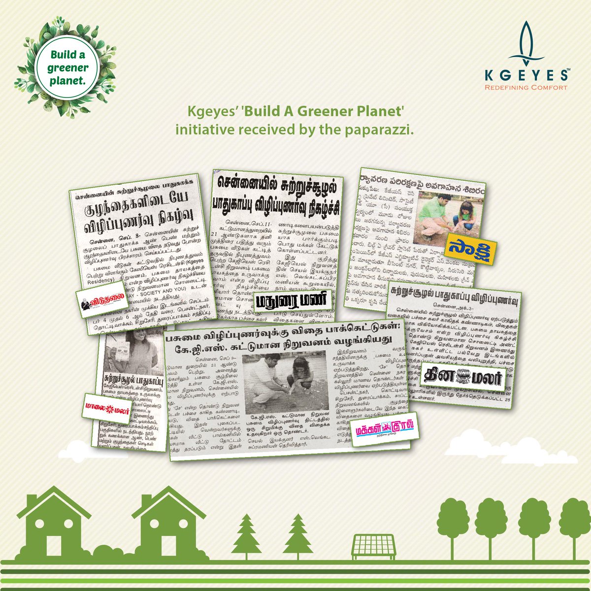 Kgeyes's tweet photo. KGEYES "Build a Greener Planet" initiative received by the paparazzi. http://t.co/NZ8Y24wRRg