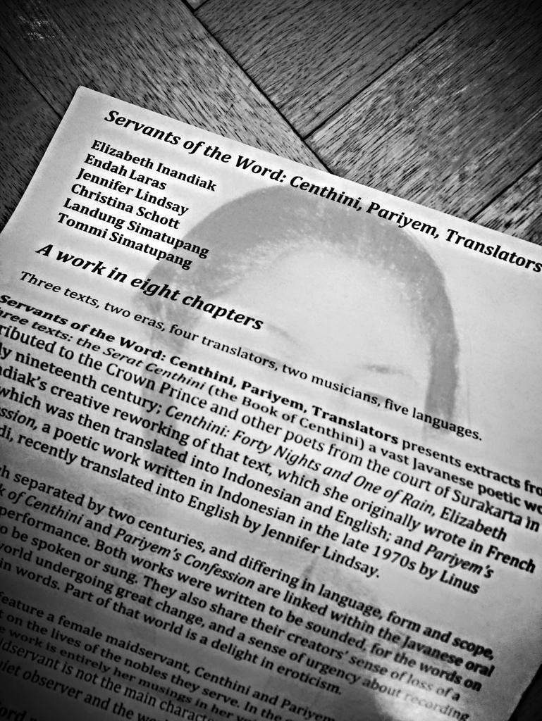 "Serat Centhini" karya sastra terbesar Jawa, bicara soal pencarian identitas. Tema yang sangat kontemporer #FBF2015