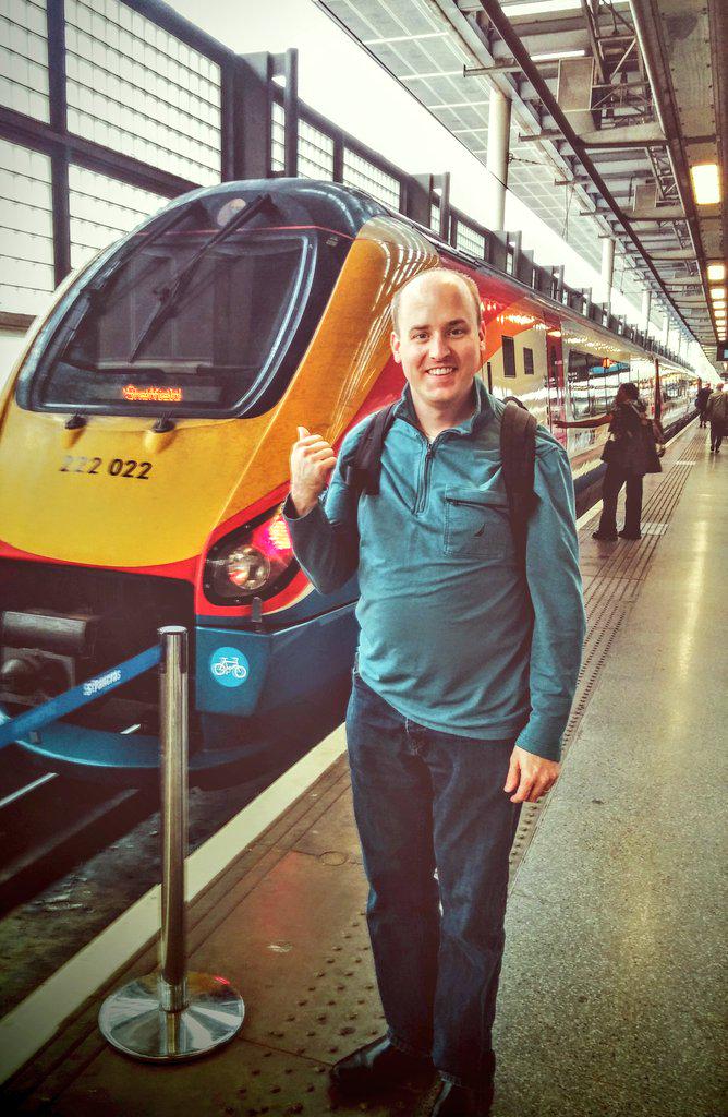 NeckUpDesign's tweet image. On to @pimoroni in #Sheffield w/ @jaylanghurst - he tells me a pirate, monkey or ninja may be driving the train!