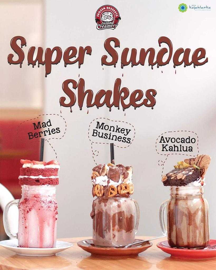 Lets try ISLAND CREAMERY's Super Sundae Shakes, it taste great! <a href="/islandindo/">Island Creamery Indo</a> <a href="/kotakasablanka/">Kota Kasablanka</a> LG Floor