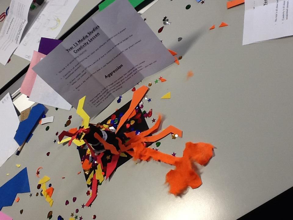 And finally, 'Aggression' in felt #atlast <a href="/Q3TeachLearn/">Q3 Teach & Learn</a>