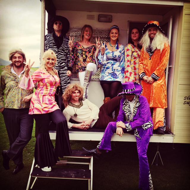 Thank you to everyone that came along to our seventies event. Here's a picture of your 70's Plas Coch team: