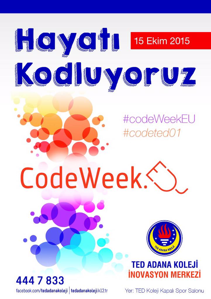 ArdaCirpili's tweet image. First day @CodeWeekEU #codeted01 #CodeWeekEU @tedxtr
