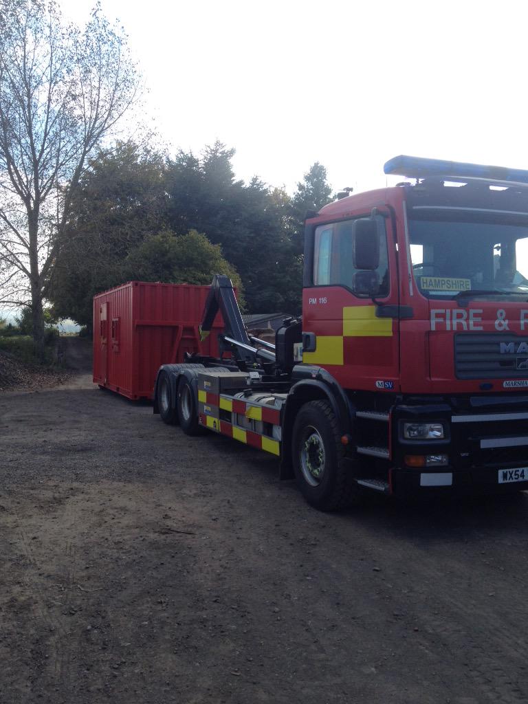 NigeCoops's tweet image. @Hants_fire New Mobile Live Fire Training Unit loaded and heading to HFRS. #operationaleffectiveness