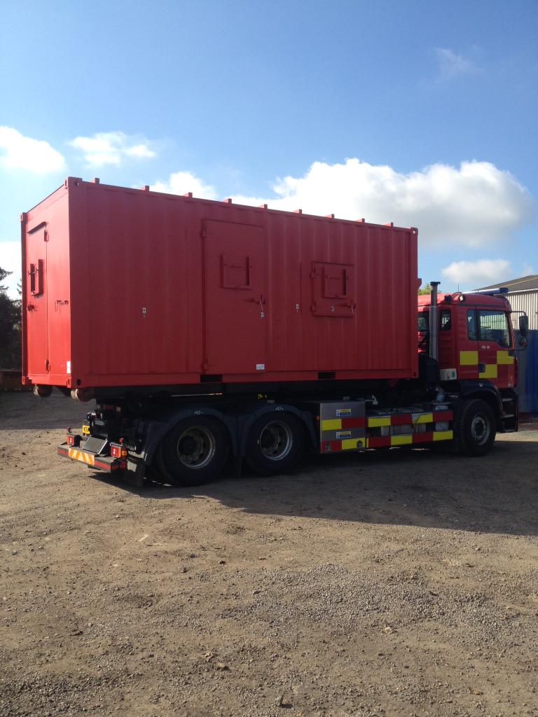NigeCoops's tweet image. @Hants_fire New Mobile Live Fire Training Unit loaded and heading to HFRS. #operationaleffectiveness