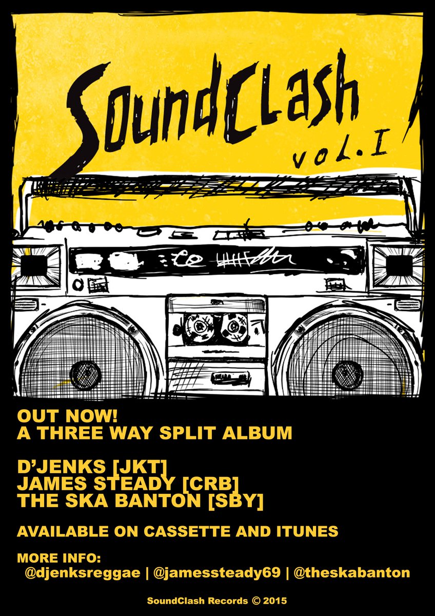 Out now! SoundClash Vol. 1 a Three Way Split Album | More info @djenksreggae @jamessteady69 @TheSkaBanton