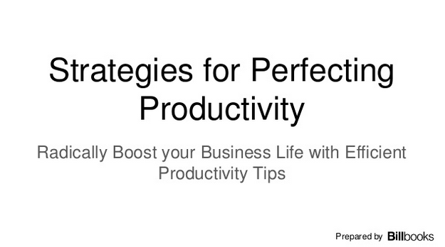 Convert your useful inputs into productive output with effective #productivity tips - bit.ly/1PpCy9E