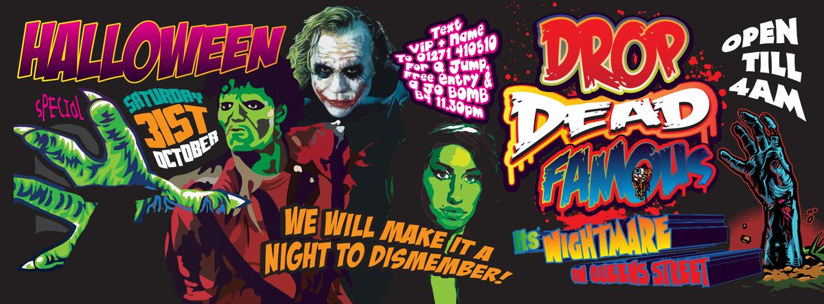 FeverBarnstaple's tweet photo. #DropDeadFamous #Halloween #Fever http://t.co/Fzru4k9Rkj