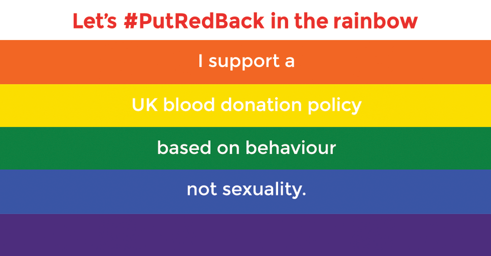 professorpeake's tweet photo. .@putredback โ a campaign to let gay men donate bloodย #PutRedBack https://t.co/fgDYPWVnFt http://t.co/u13pww1WA7