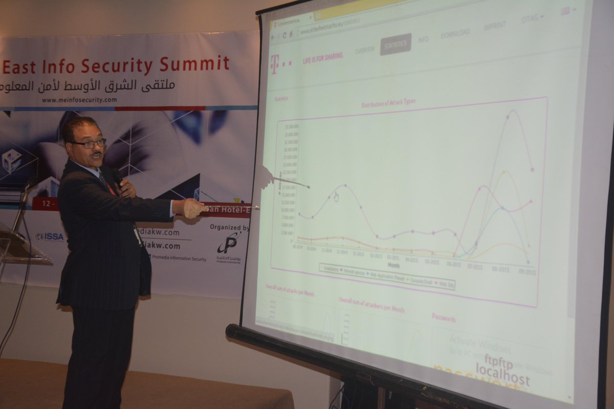 PromediaInfosec's tweet image. Now Session Dr. Bahaa Hasan,Chairman &amp;amp; CEO at Arab Security Consultants
#info_security_summit
#infosec
#أمن_المعلومات