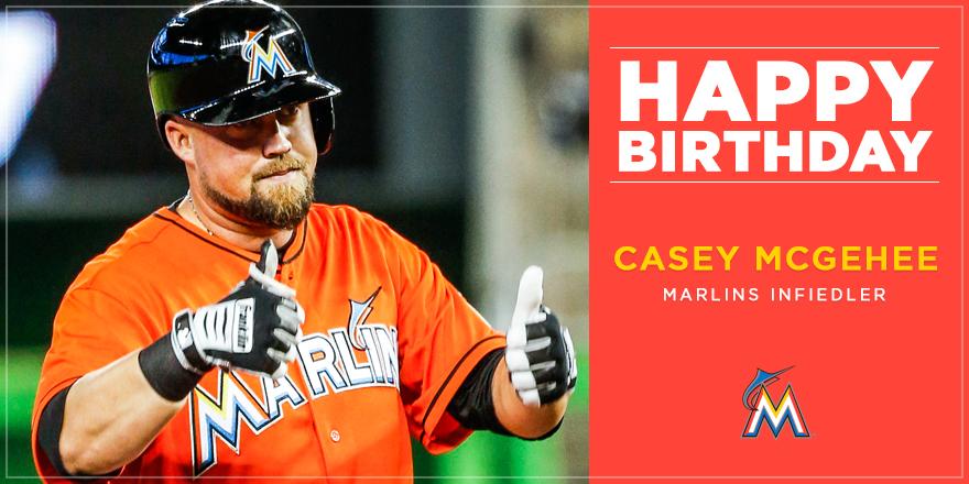 Marlins: Happy birthday to infielder, Casey McGehee! 